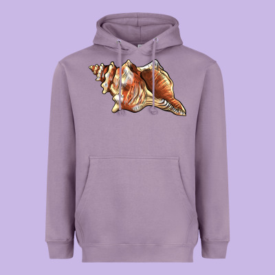 Sea   Shell Heavyweight Hoodie Designed By Barkaloodesign