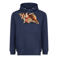 Navy sea   shell Heavyweight Hoodie - BarkalooDesign