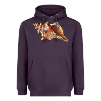 Plum sea   shell Heavyweight Hoodie - BarkalooDesign