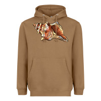 Toasted Coconut sea   shell Heavyweight Hoodie - BarkalooDesign