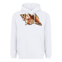 White sea   shell Heavyweight Hoodie - BarkalooDesign
