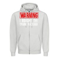 Dove Grey Mens Warning I Bought The Drink Package Cruise Shirts [Men] Zipper Hoodie - trangStudio