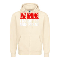 Sandshell Mens Warning I Bought The Drink Package Cruise Shirts [Men] Zipper Hoodie - trangStudio