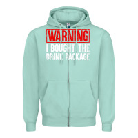 Seafoam Mens Warning I Bought The Drink Package Cruise Shirts [Men] Zipper Hoodie - trangStudio