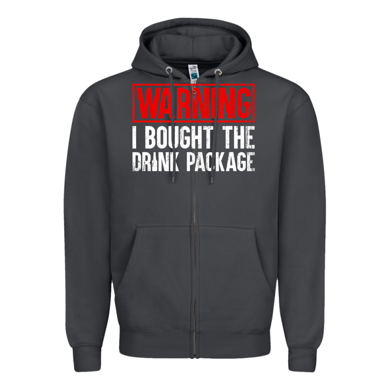 Mens Warning I Bought The Drink Package Cruise Shirts [men] Zipper Hoodie by trangStudio | Teevron