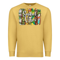 Antique Gold sunset vibes brush stroke Premium Sweatshirt - BarkalooDesign