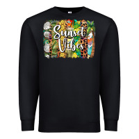 Black sunset vibes brush stroke Premium Sweatshirt - BarkalooDesign