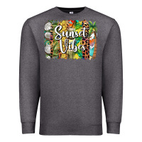 Charcoal Heather sunset vibes brush stroke Premium Sweatshirt - BarkalooDesign