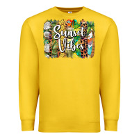 Lemon sunset vibes brush stroke Premium Sweatshirt - BarkalooDesign