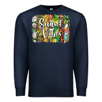 Navy sunset vibes brush stroke Premium Sweatshirt - BarkalooDesign