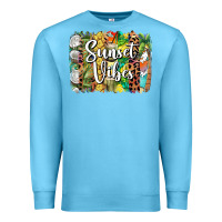 Ocean Blue sunset vibes brush stroke Premium Sweatshirt - BarkalooDesign