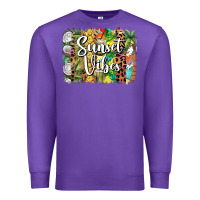 Purple sunset vibes brush stroke Premium Sweatshirt - BarkalooDesign