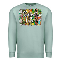 Seafoam sunset vibes brush stroke Premium Sweatshirt - BarkalooDesign