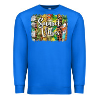 True Royal sunset vibes brush stroke Premium Sweatshirt - BarkalooDesign