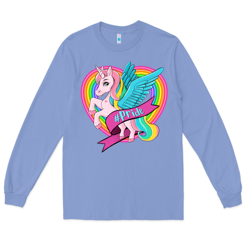 Pride Lgbtq Unicorn Long Sleeve Tee by OliviaCreatesArt | Teevron