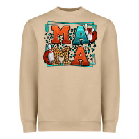 Mushroom Bowling mama leopard frame Mother's Day Heavyweight Sweatshirt - LillyAllenDesigns