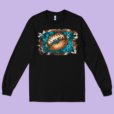Football Lips Long Sleeve Tee Designed By Jasminsmagicworld