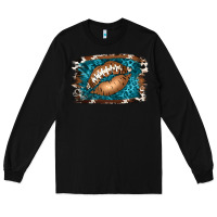 Black Football Lips Long Sleeve Tee - Jasminsmagicworld