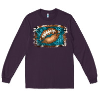 Plum Football Lips Long Sleeve Tee - Jasminsmagicworld