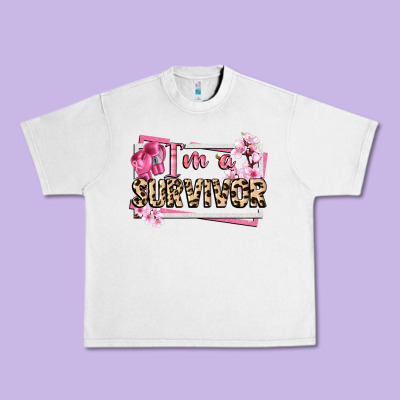 Im A Survivor Cancer Awareness Urban Heavy Tee Designed By Cowgirlartshop