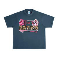 Midnight Navy im a survivor cancer awareness Urban Heavy Tee - CowGirlArtShop