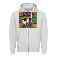 Dove Grey Spooky Heifer Zipper Hoodie - Artiststas