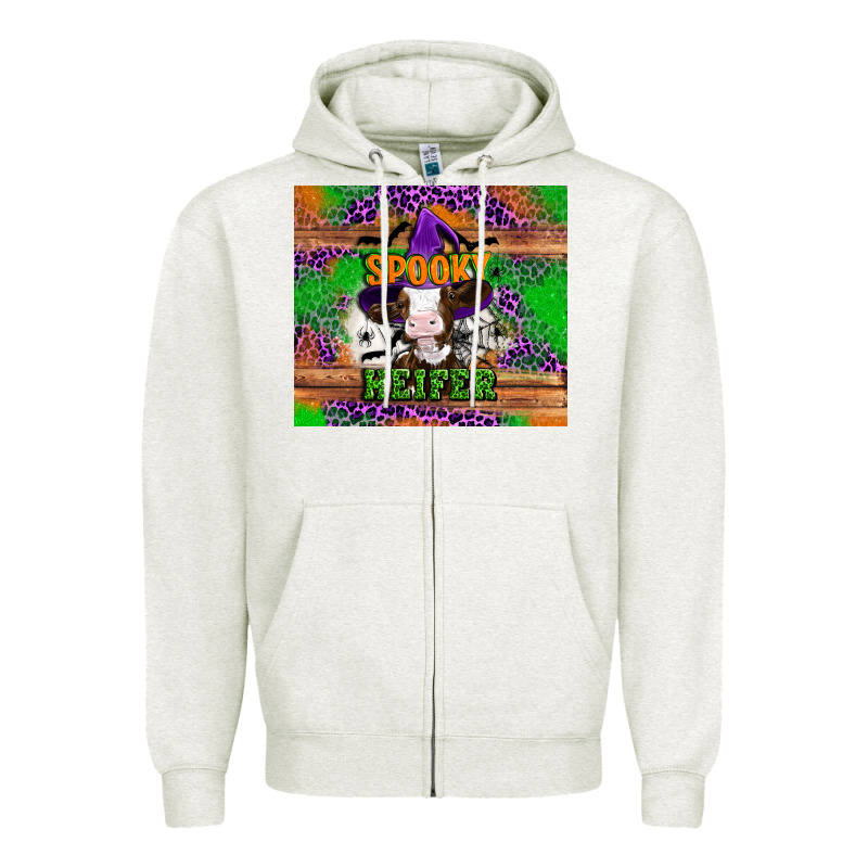 Spooky Heifer Zipper Hoodie by Artiststas | Teevron