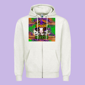 Spooky Heifer Zipper Hoodie Designed By Artiststas