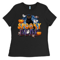 Black Spooky Dude Ladies Tee - texasbilliewilder