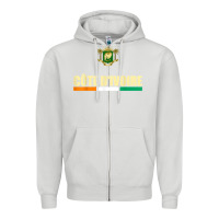 Dove Grey Cote d_Ivoire National Flag Ivory Coast Coat Of Arms Gift Zipper Hoodie - trangStudio