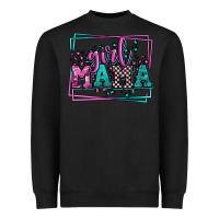 Black leopard camo girl mama Mother's Day Heavyweight Sweatshirt - LillyAllenDesigns