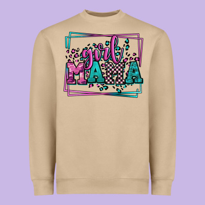 Leopard Camo Girl Mama Mother's Day Heavyweight Sweatshirt Designed By Lillyallendesigns
