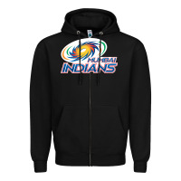 Black mumbai indians Zipper Hoodie - trangStudio