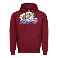 Burgundy mumbai indians Zipper Hoodie - trangStudio