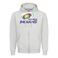 Dove Grey mumbai indians Zipper Hoodie - trangStudio