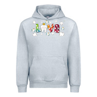 Heather Grey love tooth and tooth fairy Urban Hoodie - AdoDesignShop