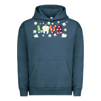 Pigment Midnight Navy love tooth and tooth fairy Urban Hoodie - AdoDesignShop