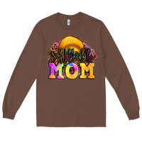 Chestnut softball mom Long Sleeve Tee - OliviaCreatesArt