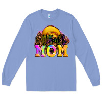Colony Blue softball mom Long Sleeve Tee - OliviaCreatesArt