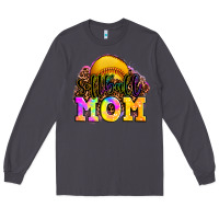 Smoke softball mom Long Sleeve Tee - OliviaCreatesArt