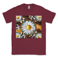 Burgundy western daisy and cowhide tumbler tbs Classic Tee - TumblerDesignByShophia