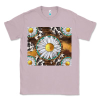 Lilac western daisy and cowhide tumbler tbs Classic Tee - TumblerDesignByShophia