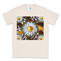 Natural western daisy and cowhide tumbler tbs Classic Tee - TumblerDesignByShophia