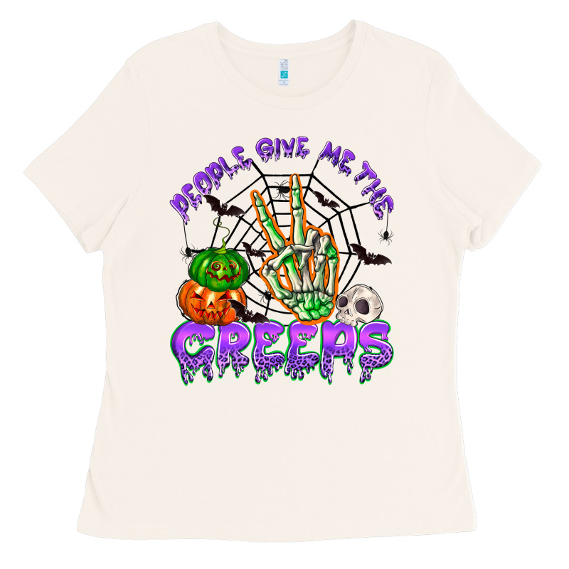 People Give Me The Creeps Ladies Tee by NancyCooperArtShop | Teevron
