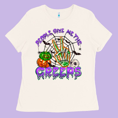 People Give Me The Creeps Ladies Tee Designed By Nancycooperartshop