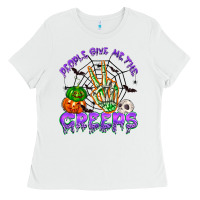 White people give me the creeps Ladies Tee - NancyCooperArtShop