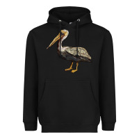 Black louisiana state bird pelican Heavyweight Hoodie - BarkalooDesign