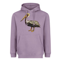 Lavender louisiana state bird pelican Heavyweight Hoodie - BarkalooDesign