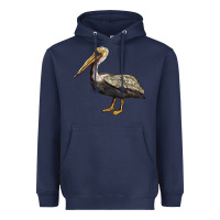 Navy louisiana state bird pelican Heavyweight Hoodie - BarkalooDesign
