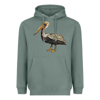 Sage louisiana state bird pelican Heavyweight Hoodie - BarkalooDesign